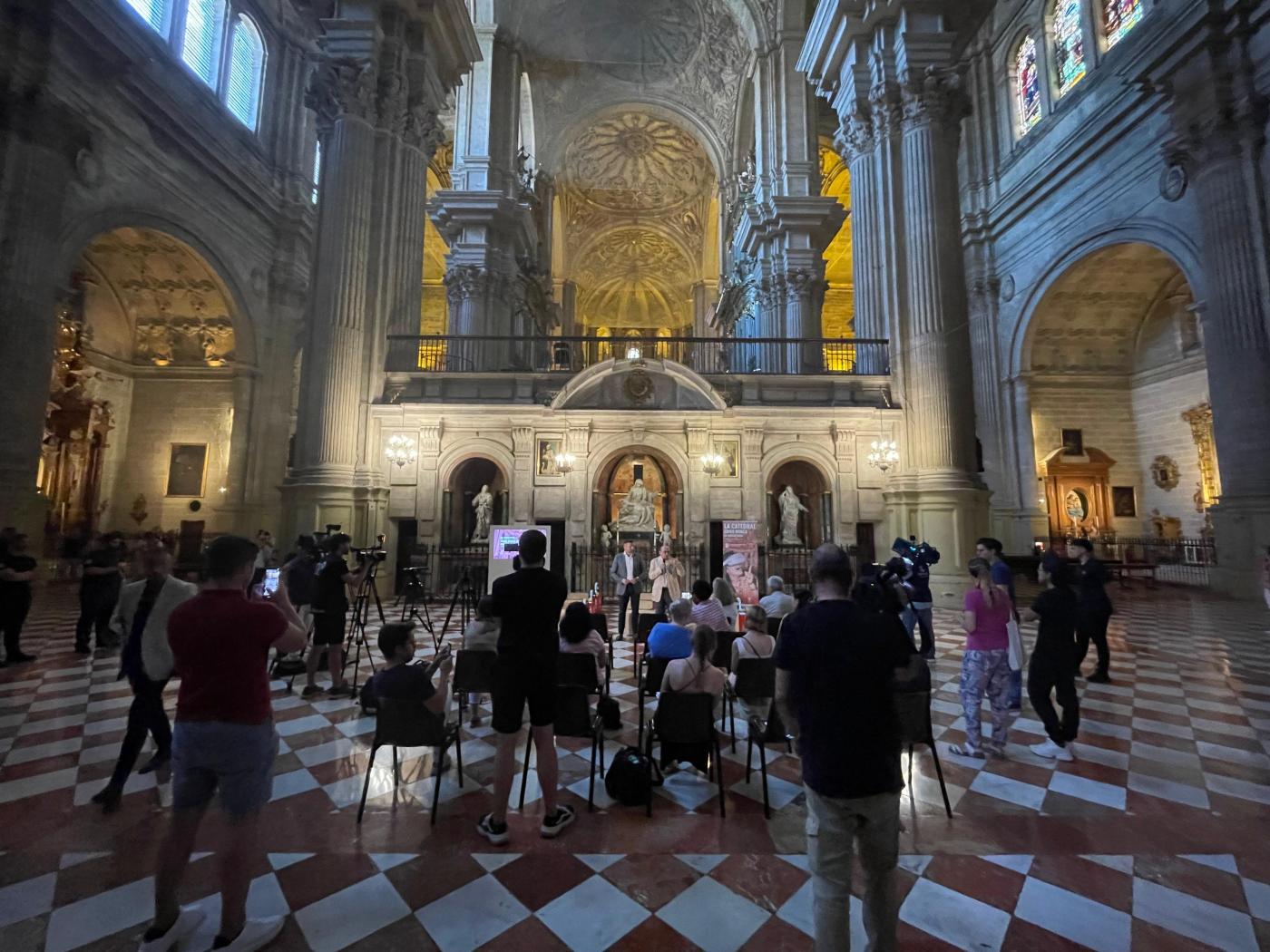 Presentación de la visita virtual en la Catedral de Málaga // E. LLAMAS