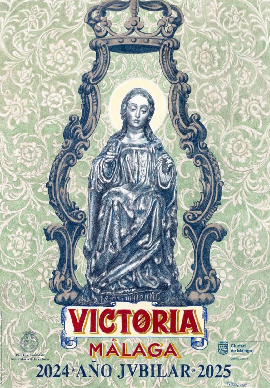 Cartel del A&ntilde;o Jubilar de Santa Mar&iacute;a de la Victoria