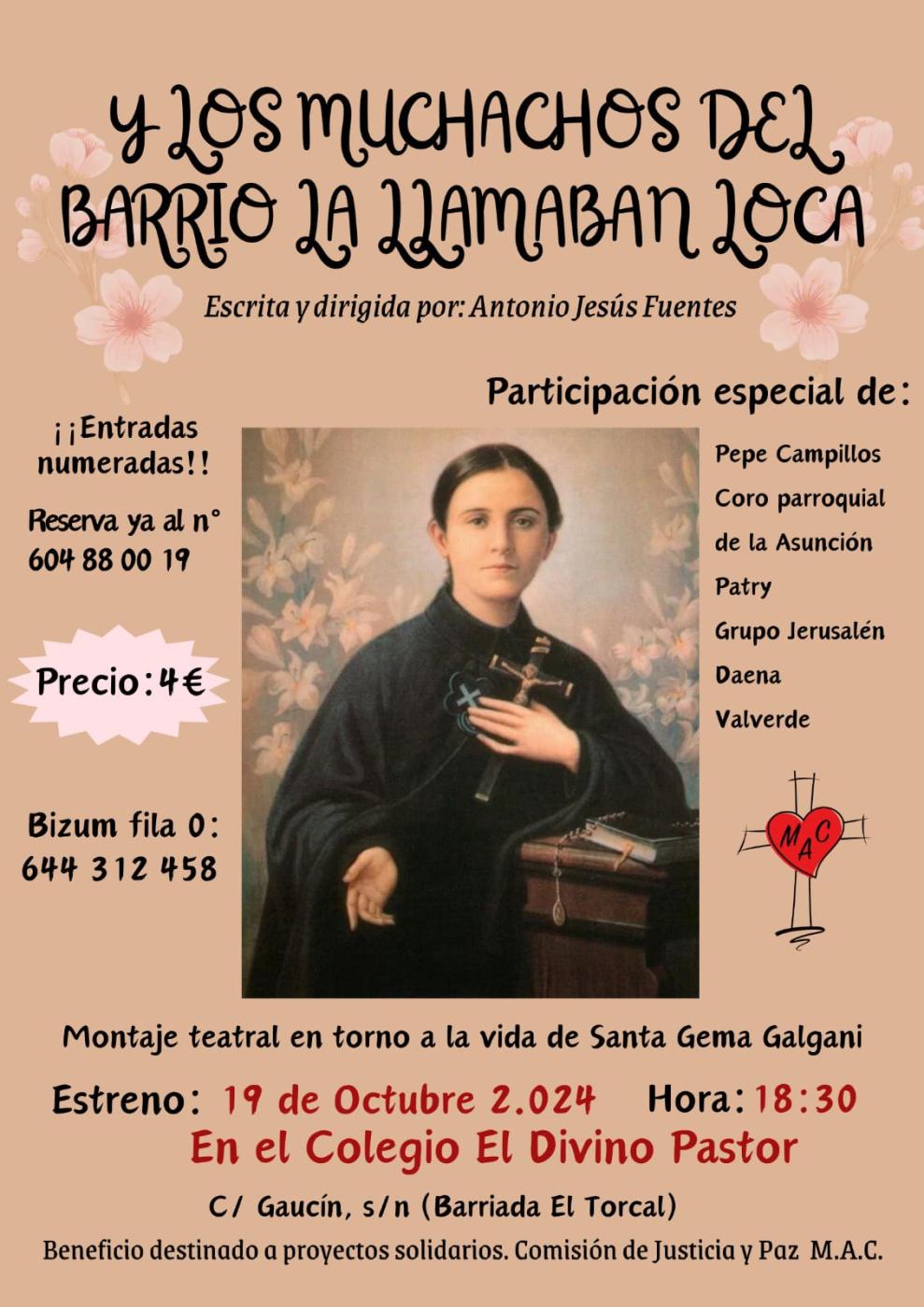 19 OCTUBRE. «... y los muchachos del barrio la llamaban loca»