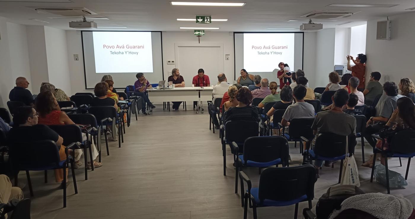 Encuentro con líderes indígenas en el Tiempo de la Creación