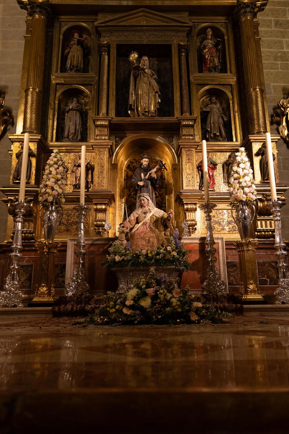 La Divina Pastora de las Almas, en la capilla de San Francisco de la Catedral, a la espera de la celebración de su Coronación Canónica