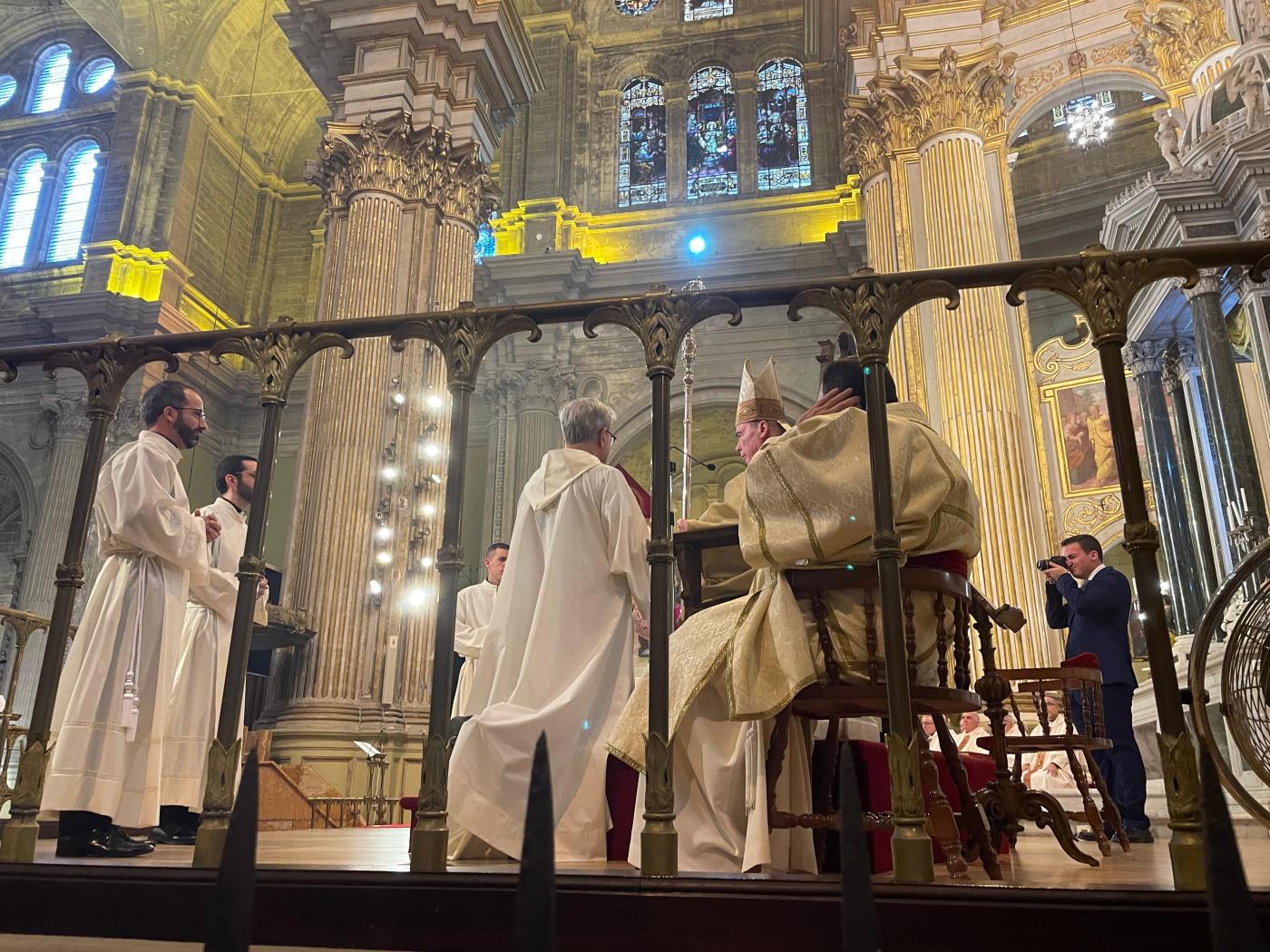 José Ignacio, José Francisco y Antonio, futuros diáconos de la Iglesia de Málaga