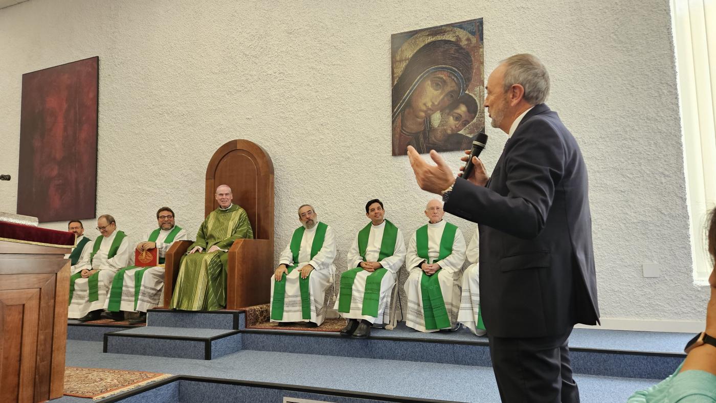 Mons. Catal&aacute; escuch&oacute; los testimonios de los asistentes a la convivencia de catequistas del Camino Neocatecumenal celebrada en Loja