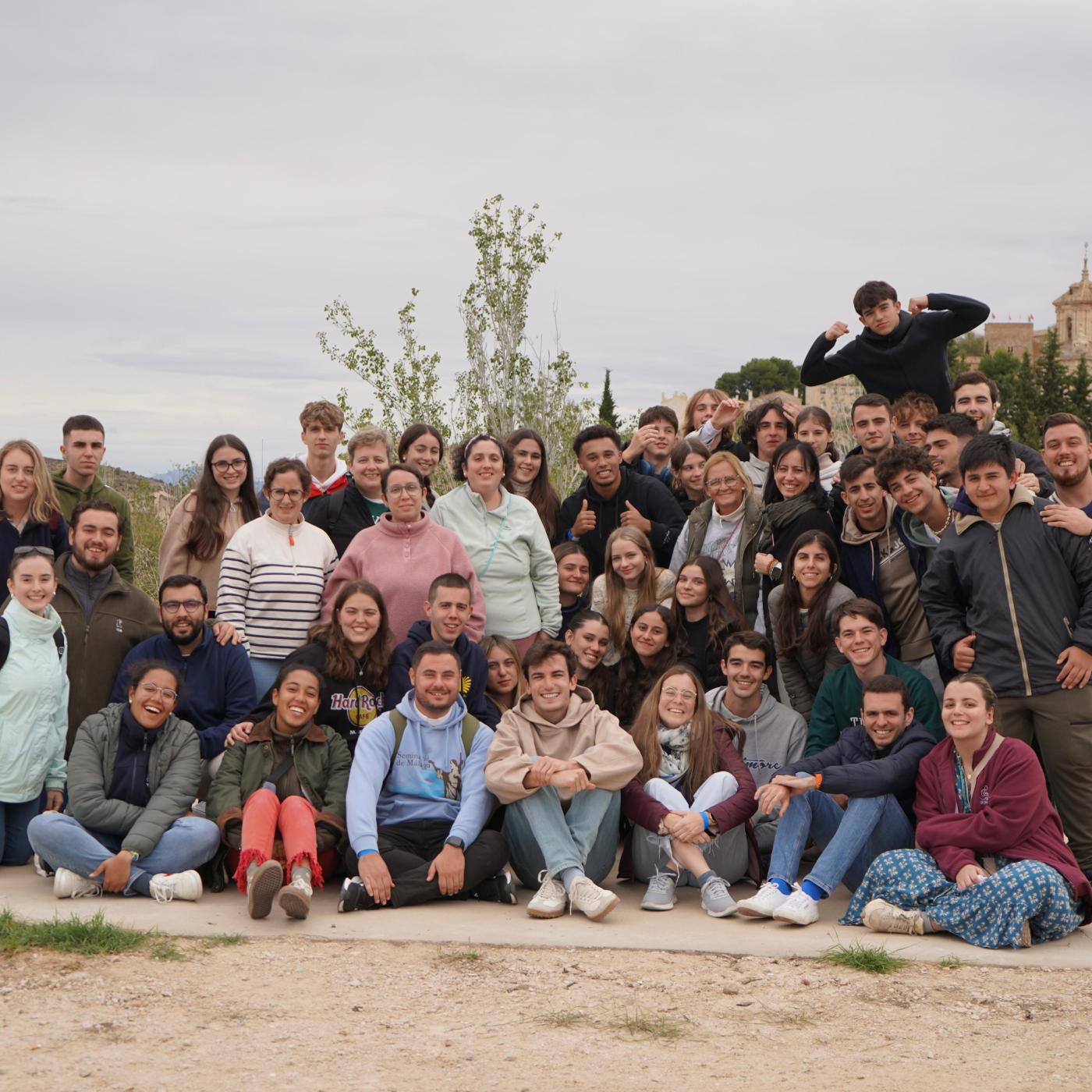 Los jóvenes malagueños peregrinaron a Caravaca de la Cruz