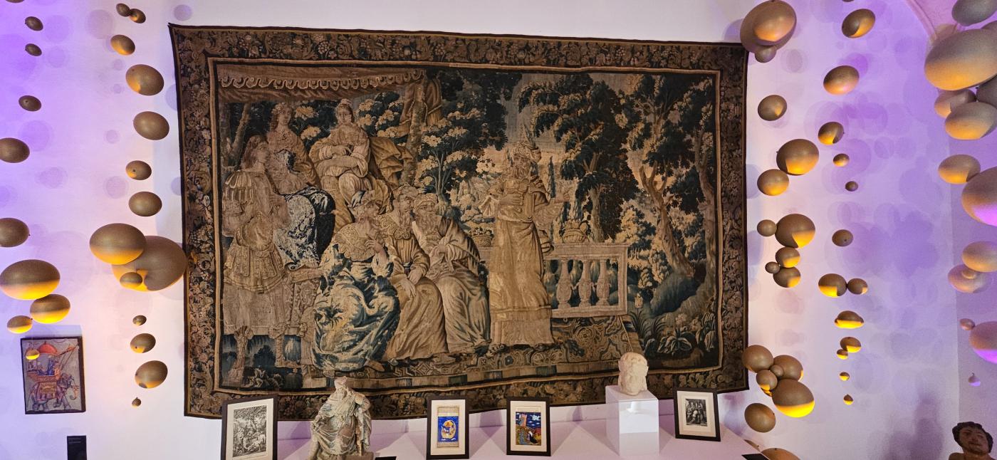 Tapiz que se exhibe en la exposici&oacute;n Tesoros de los Magos