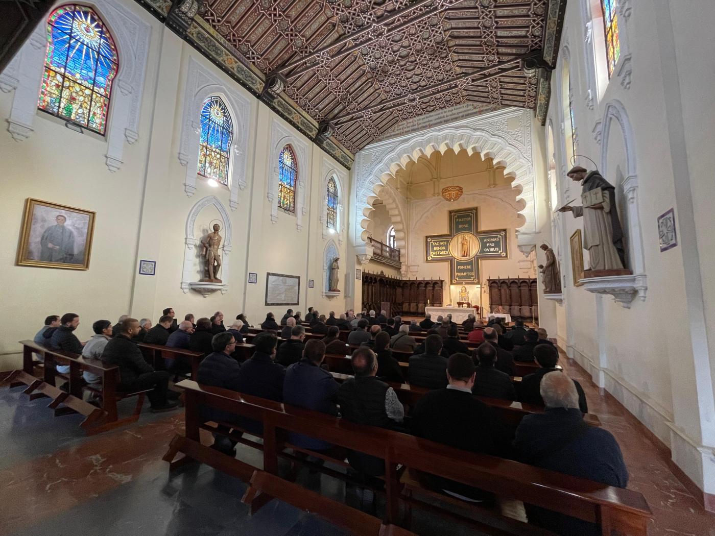 El delegado de Pastoral Penitenciaria acompañó el retiro de Adviento para el clero