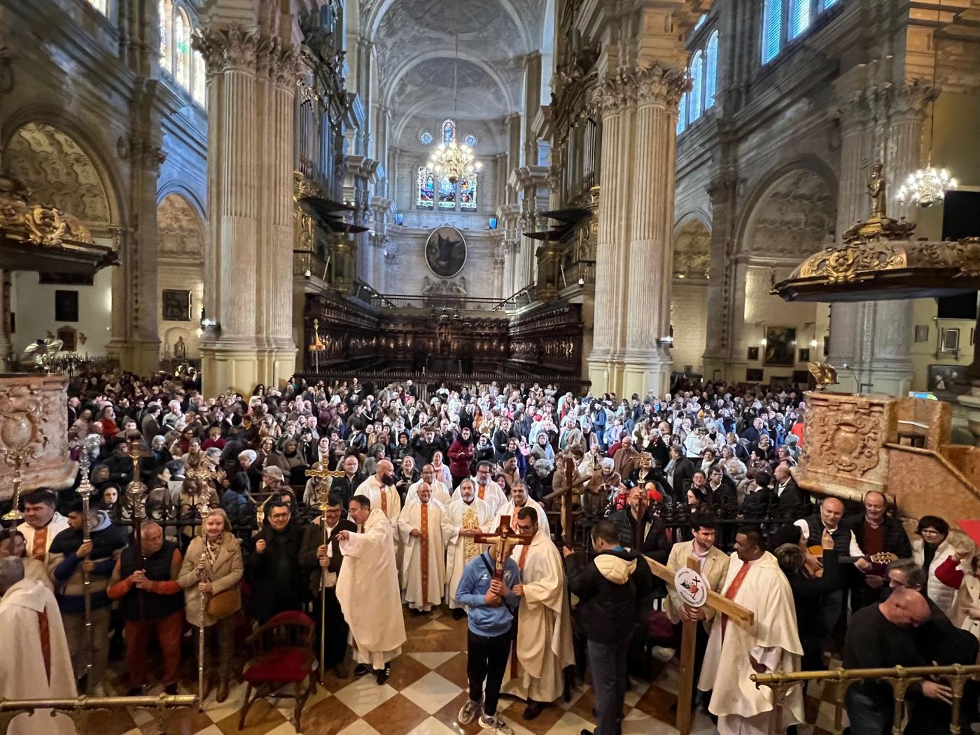 Los arciprestazgos de Álora y Coín han peregrinado a la Catedral de Málaga