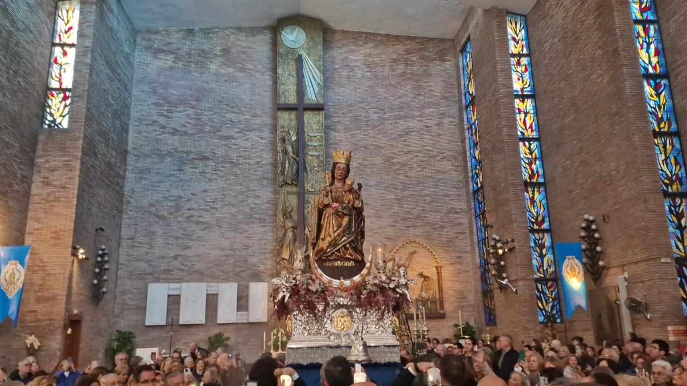 La Virgen en la parroquia de San Gabriel
