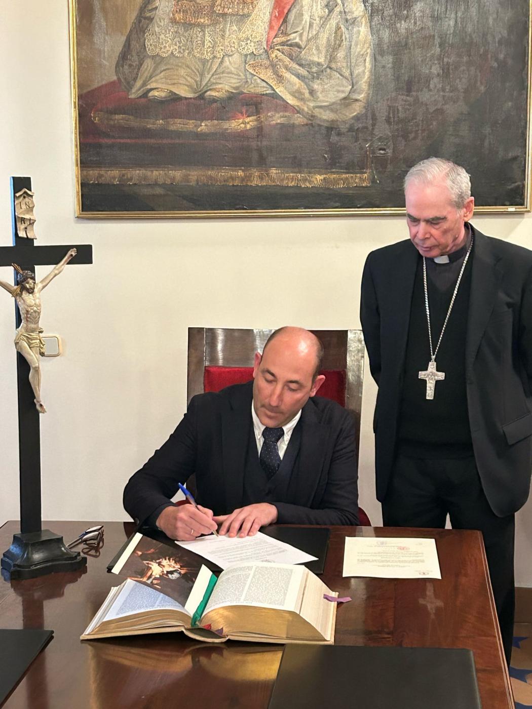 Juramento y profesión de fe del vice-canciller Alejandro Luque Torres