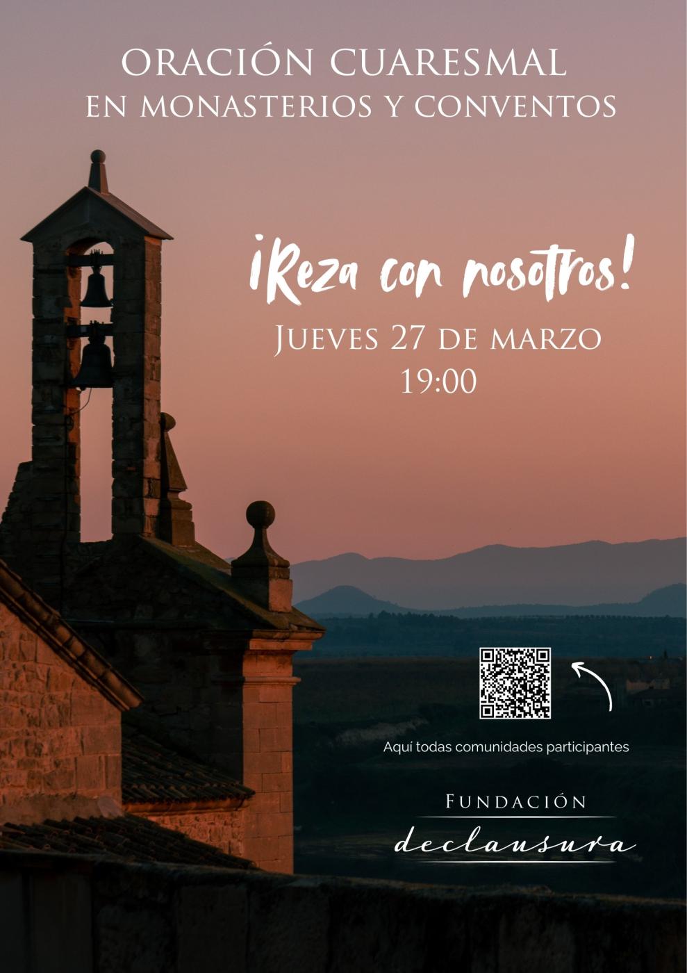 Cartel oraci&oacute;n cuaresmal en conventos