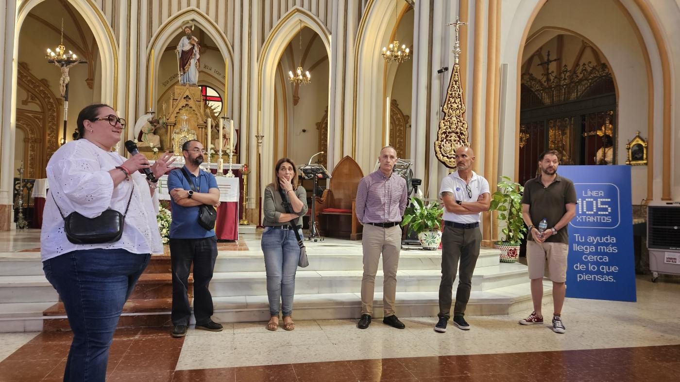 Parada de la Línea 105 en la parroquia de San Pablo