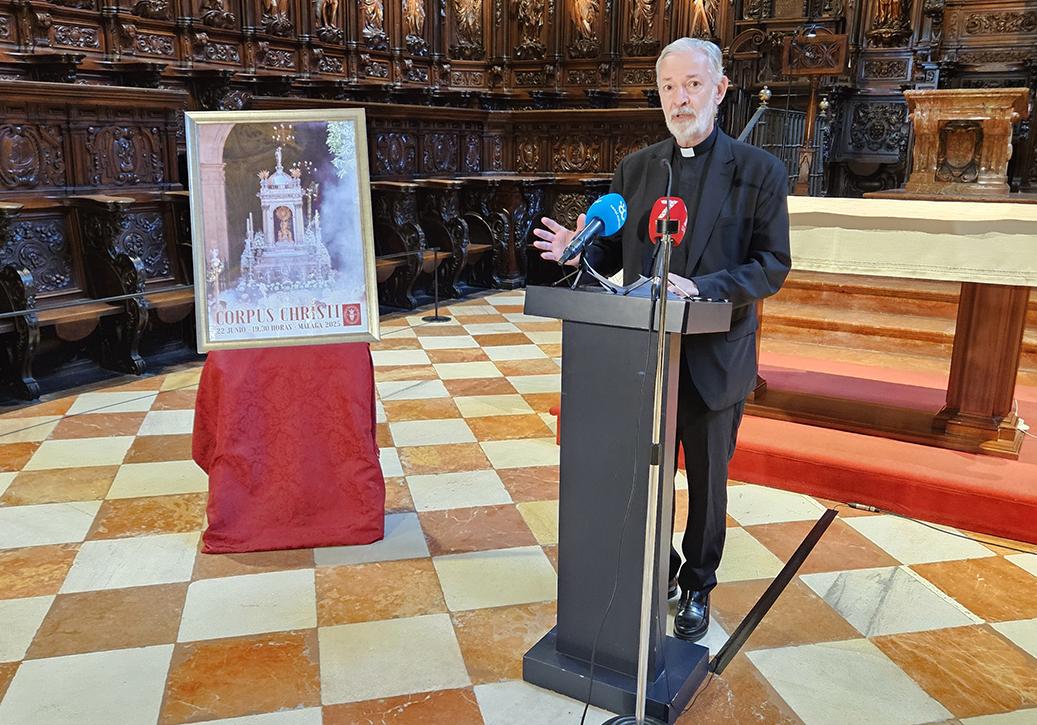 Jos&eacute; Manuel Ferrary, durante la presentaci&oacute;n del cartel
