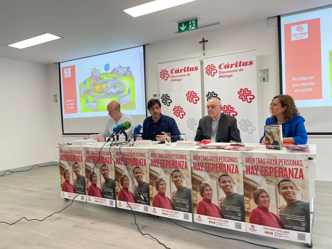 Rueda de prensa de presentación de la campaña y la memoria de Cáritas Diocesana // E. LLAMAS