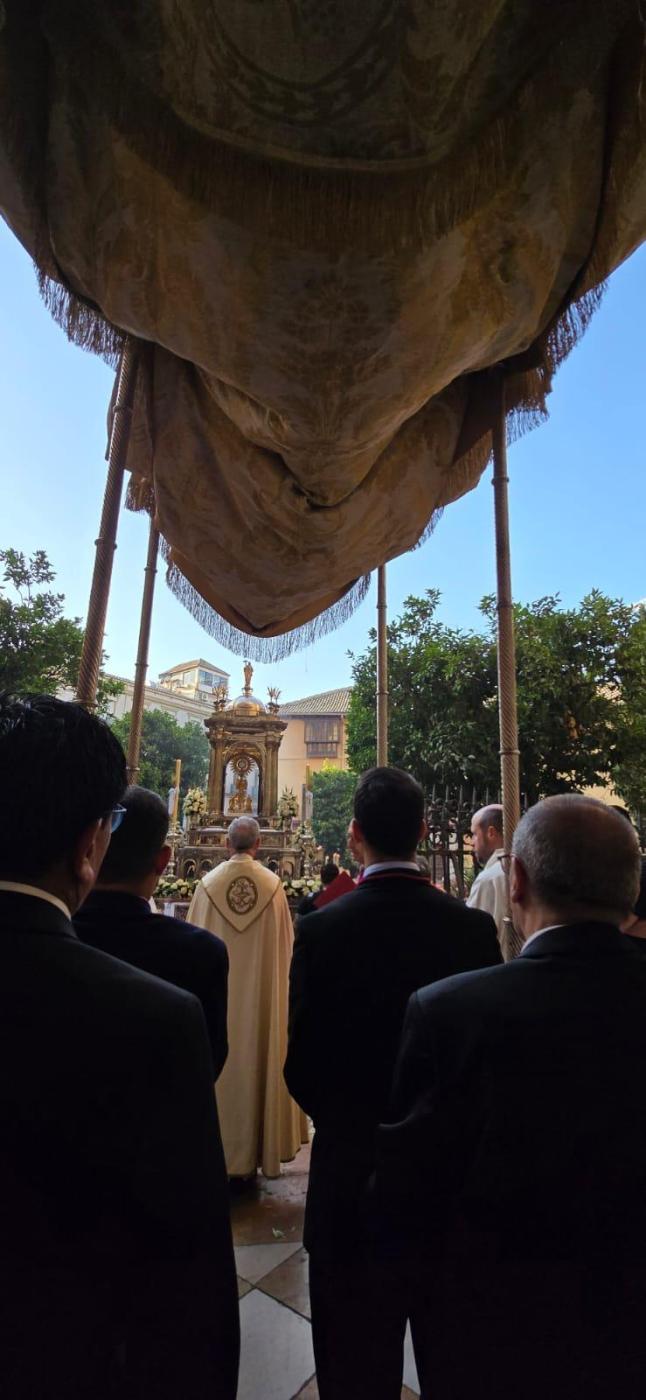 Imágenes de la procesión del Corpus Christi por las calles de Málaga
