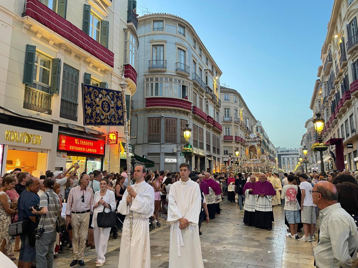 Imágenes de la procesión del Corpus Christi por las calles de Málaga
