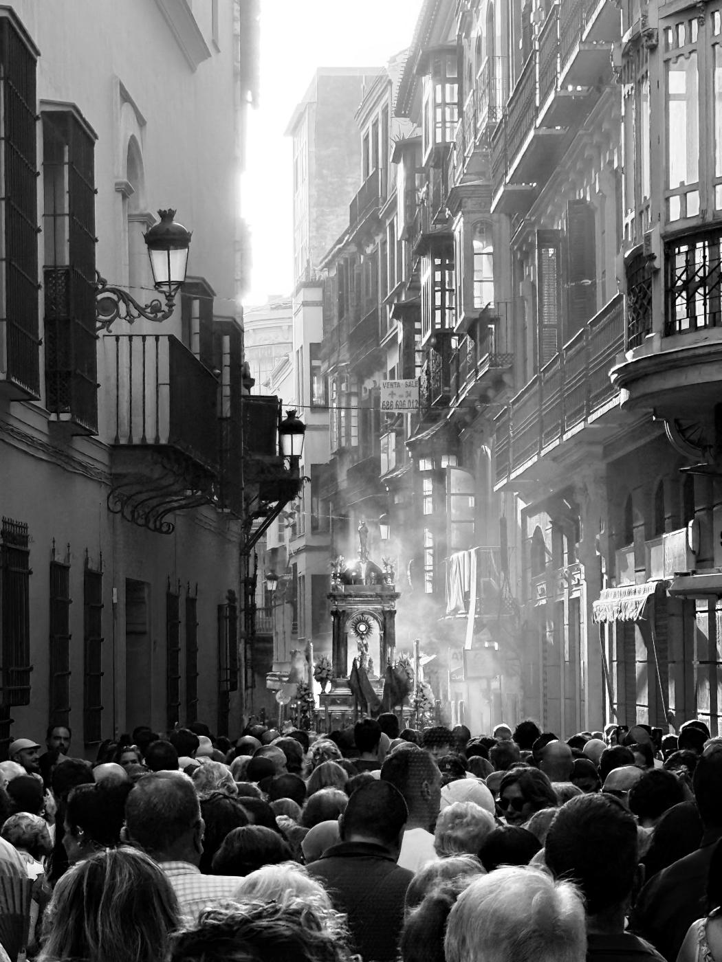 Imágenes de la procesión del Corpus Christi por las calles de Málaga