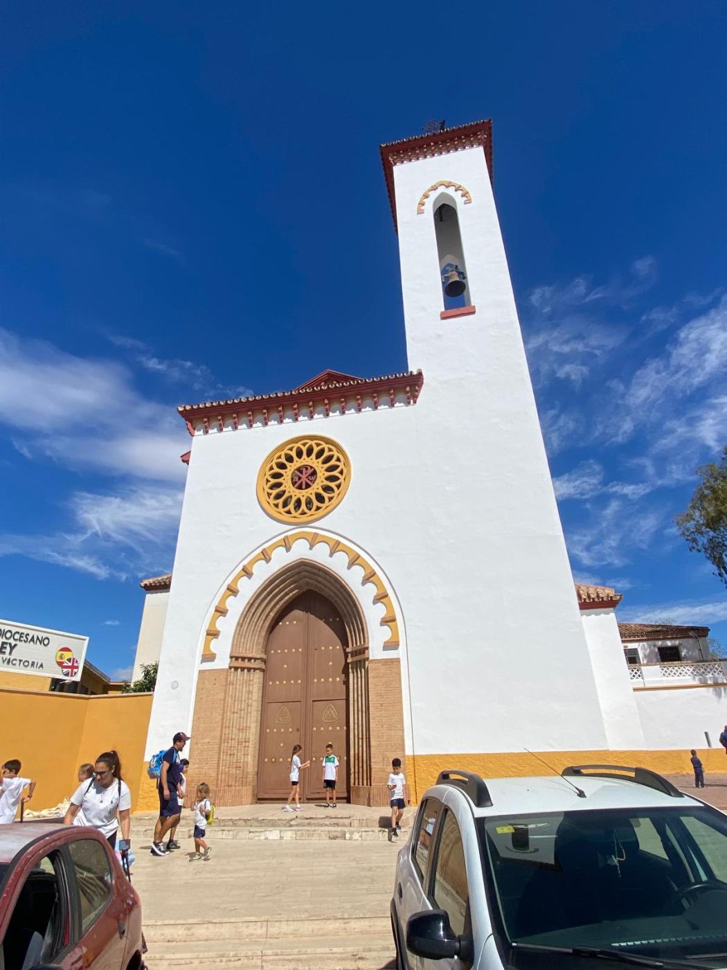Estado de la fachada de Cristo Rey tras su restauraci&oacute;n