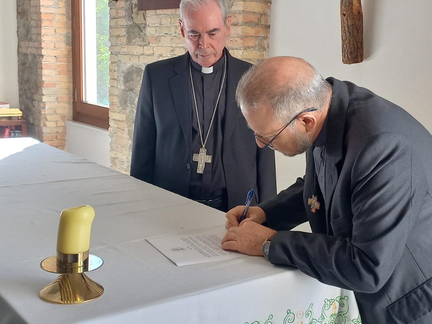 Juramento y profesión de fe del nuevo delegado de Misiones, José Luis Pereyra