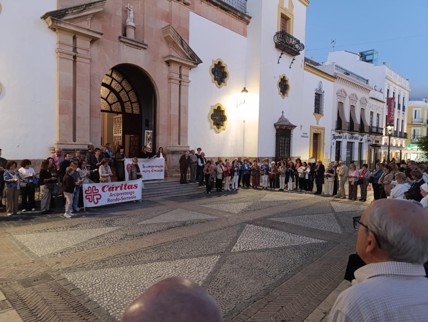 Oración por la paz de las Cáritas de Ronda y Serranía