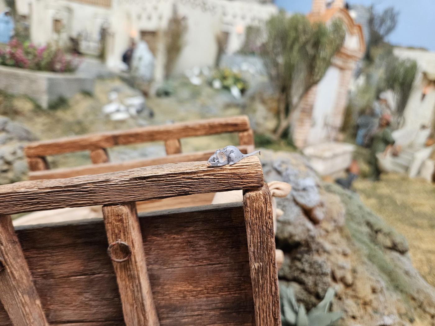 Escena del empadronamiento del Bel&eacute;n de la Catedral de M&aacute;laga